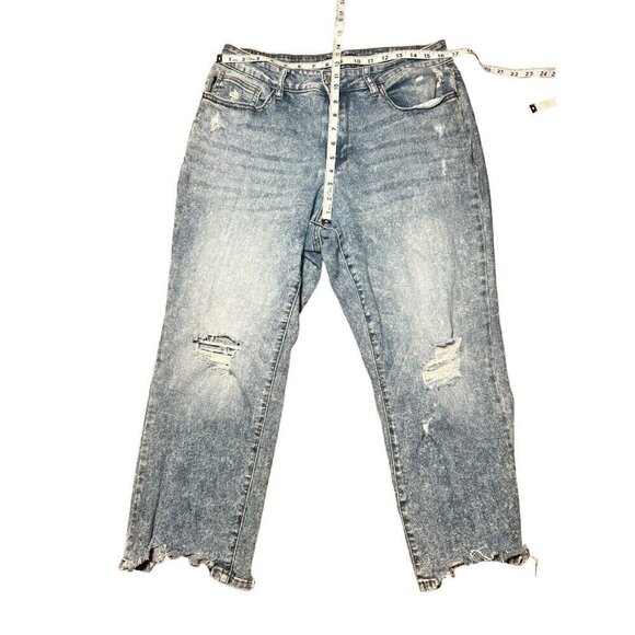 Judy Blue Cropped Bootcut Jeans 16w Style Jb88518 Distressed - Picture 10 of 10